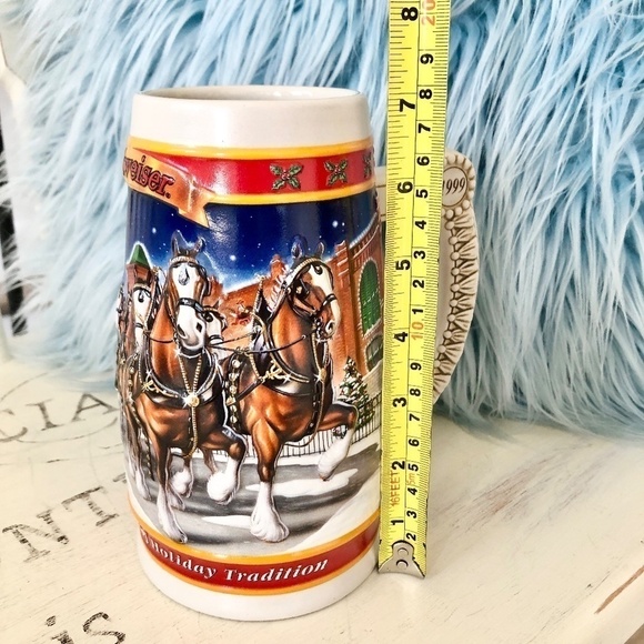 Budweiser, Vintage, 1999, Mug, Beer Stein, Holiday Stein, Nice Condition - Picture 11 of 11